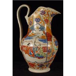 TALL JAPANESE PORCELAIN PITCHER