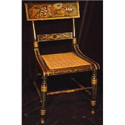 SET OF SIX SHERATON FANCY CHAIRS