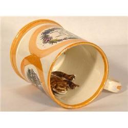 ENGLISH PEARLWARE "FROG MUG"