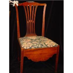 HEPPLEWHITE MAHOGANY BEDROOM CHAMBER CHAIR