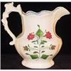 Image 1 : GAUDY ENGLISH STAFFORDSHIRE PORCELAIN HAND PAINTED PITCHER