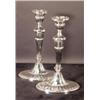 Image 1 : A PAIR OF ENGLISH SHEFFIELD SILVER PLATED CANDLESTICKS