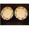 Image 1 : TWO 7 ½" PEARLWARE, EARTHENWARE GAUDY ROSE PLATES