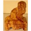 Image 1 : YELLOW OCHREWARE POTTERY SCULPTED SEATED SPANIEL