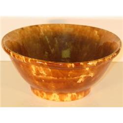 YELLOW OCHREWARE MIXING BOWL