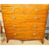 Image 1 : HEPPLEWHITE MAHOGANY CHEST OF TWO SHORT AND THREE LONG DRAWERS