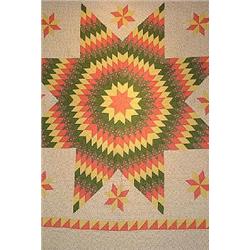 A HAND SEWN PATCHWORK QUILT