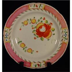 ENGLISH "PEARLWARE" PORCELAIN PLATE