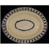 Image 1 : ENGLISH "PEARLWARE" PORCELAIN OVAL OPEN-WORK TRAY