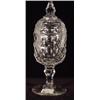 Image 1 : A CLEAR BLOWN AND CUT FACETED GLASS POKAL