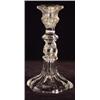 Image 1 : CLEAR PRESSED FLINT GLASS CANDLESTICK