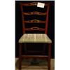 Image 1 : A MAHOGANY PROVINCIAL CHIPPENDALE STYLED LADDER BACK SIDE CHAIR