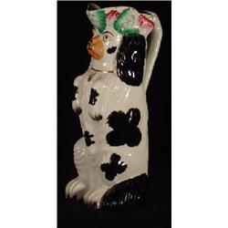 STAFFORDSHIRE SPANIEL PITCHER