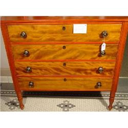 SHERATON CHEST OF FOUR LONG DRAWERS`