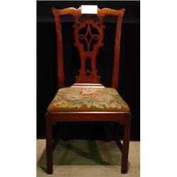 AN AMERICAN CHINESE CHIPPENDALE SIDE CHAIR