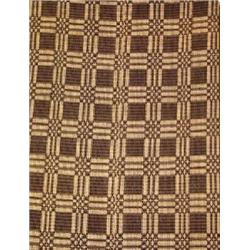 A HAND WOVEN COVERLET