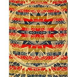 A JACQUARD COVERLET