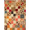 Image 1 : A HAND-SEWN PATCHWORK QUILT