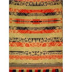 A JACQUARD DOUBLE WOVEN COVERLET