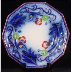 GAUDY STAFFPRDSHIRE 7 ¾" TEN SIDED IRONSTONE PLATE