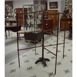 PENNSYLVANIA DUTCH TALL FOLDING QUILT DISPLAY RACK