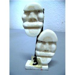 4" ivory and baleen King Island dance masks stock 463c (2)