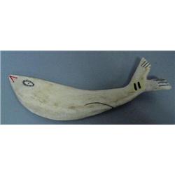 12" whale bone fish by Maria Anaruk (2)