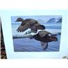 Image 2 : 2 prints by Freda Ballard- "Wolf Pack", "Silent Approach"; duck print (46)