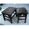 Image 1 : 2 antique stools, 14 3/4" H, 13 1/2" W, 10 1/2" D, stock #3107 (8888)