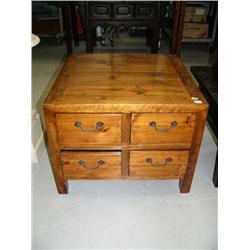 4-drawer end table, 20 " H, 25 3/4 " W, 26" D, stock #1437 (8888)