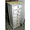 Image 1 : 8-drawer lingerie chest, 39" H, 14 1/2" W, 13" D, stock #1406 (8888)