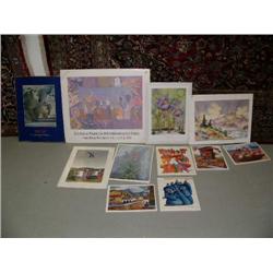 Large lot of shrink wrapped pictures- C. Allen Johnson Blanket Toss; Charlene Jeffery frame; 5 origi