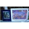 Image 2 : Large lot of shrink wrapped pictures- C. Allen Johnson Blanket Toss; Charlene Jeffery frame; 5 origi