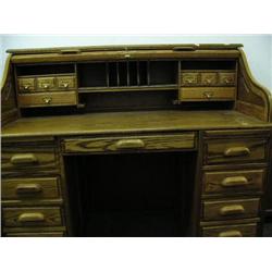 Oak roll top desk (49)
