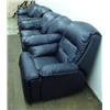 Image 2 : 3-piece leather- 2-seater couch, 3-seater couch, reclining chair (49)