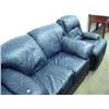 Image 4 : 3-piece leather- 2-seater couch, 3-seater couch, reclining chair (49)