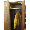 Image 4 : English walnut chest of drawers; 2-door wardrobe; leather coat from Salt Lake Olympics in 2002 (58)