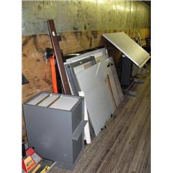 Large drafting table and supplies (49)