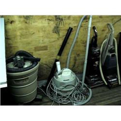 Craftsman shop vac; Bissell carpet cleaning machine; Hoover vacuum cleaner; Hoover steam vacuum clea
