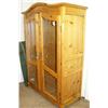 Image 1 : 2-door pine carved Louis XV style home entertainment center or display cabinet (61)