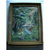 Image 2 : Milk can, watering can, bath tub, 3 Bell Telephone System hard hats, original oil painting of elk (1