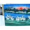 Image 4 : 4 lacquered panels with horses; 2 panels with semi-precious stones Chinese (46)