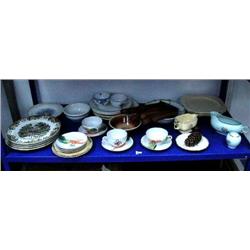 Lot of assorted antique dishes (46)