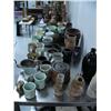 Image 3 : Large lot of hand thrown pottery- approx. 70 pieces (46)
