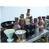 Image 4 : Large lot of hand thrown pottery- approx. 70 pieces (46)