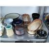 Image 5 : Large lot of hand thrown pottery- approx. 70 pieces (46)