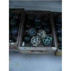 CHOICE on 3 boxes of fish floats- collected in the 1960's with some rare colors, approx. 12 to a box