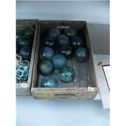 CHOICE on 3 boxes of fish floats- collected in the 1960's with some rare colors, approx. 12 to a box