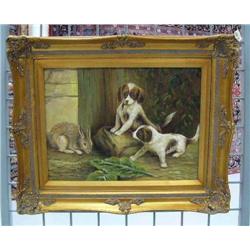 CHOICE on 3 original oil paintings- dogs (8888)