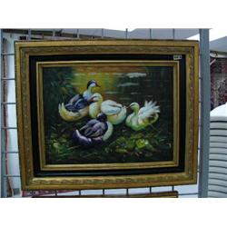 CHOICE on 3 original oil paintings- ducks (8888)